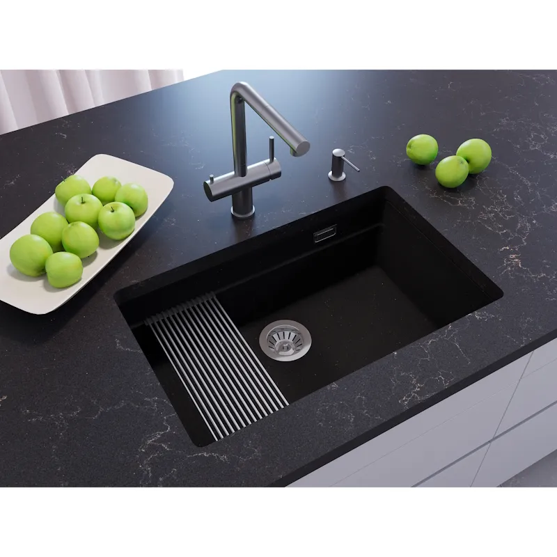 Кухонная мойка Grandex Aqua Comfort 500305, черный металлик