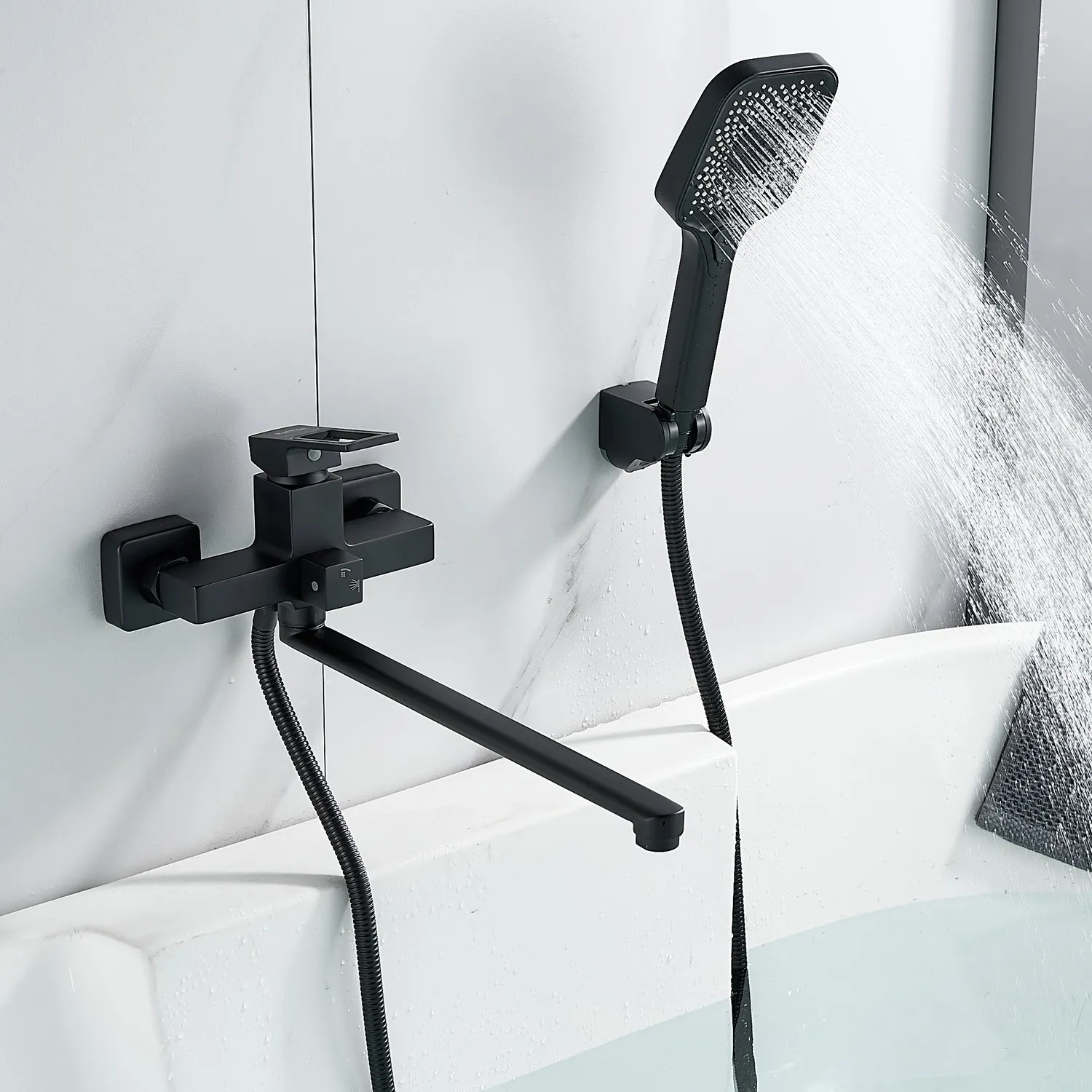 Смеситель для ванны Raffine F2296H, черный