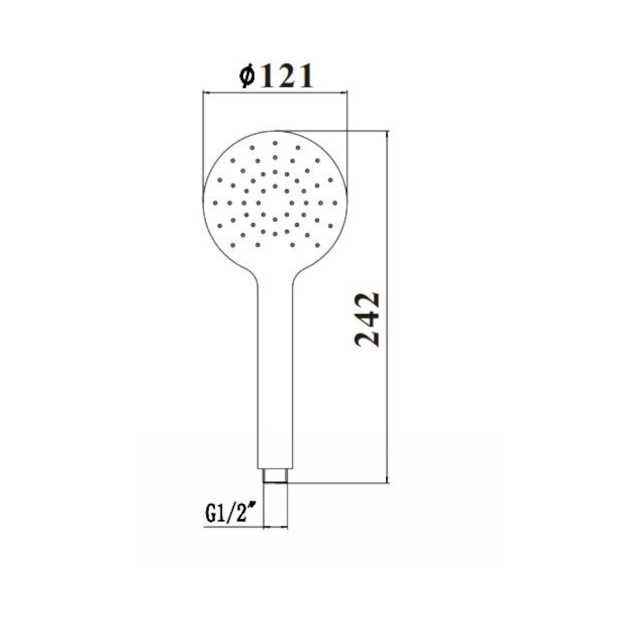 Лейка для ручного душа 1/2″ (1 режим) Savol S-YSP02H