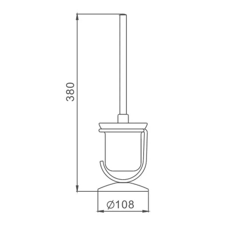 Ершик D-Lin D201406, хром