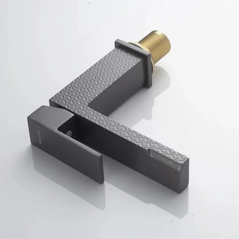 Cмеситель для раковины Knotlor KN-20/GMP, оружейная сталь