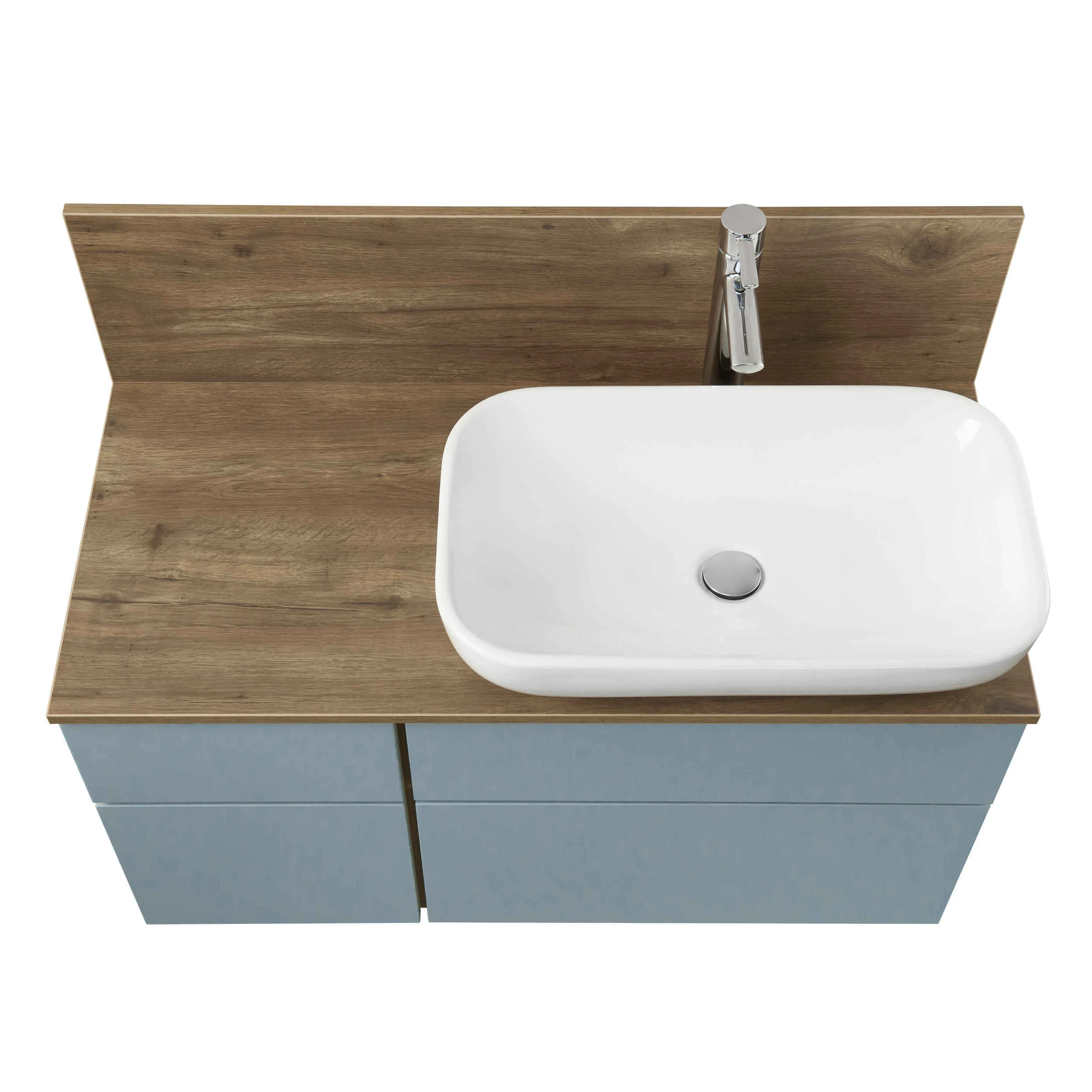 1A2569K2MIX30 Набор Aquaton: 1A256901MIX30 Тумба-умывальник Мишель 100 Дуб Рустикальный/ 1AX169WBXX000 Раковина Инфинити/ 1A256703MIDR0 ЛВДСП