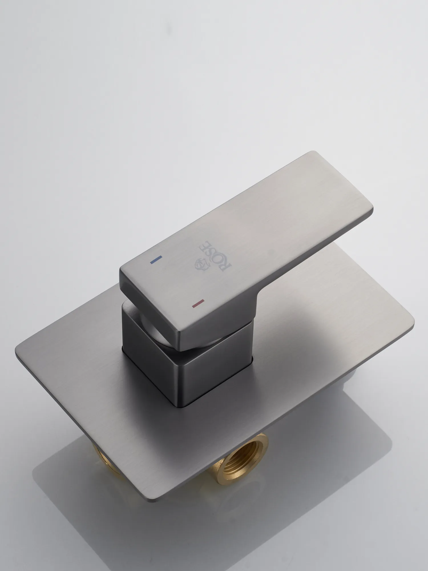 Гигиенический душ со смесителем Rose R2805T, оружейная сталь