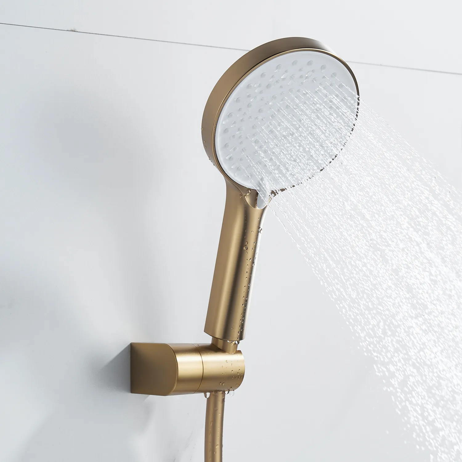 Смеситель для душа Shevanik S4716G, золотой сатин