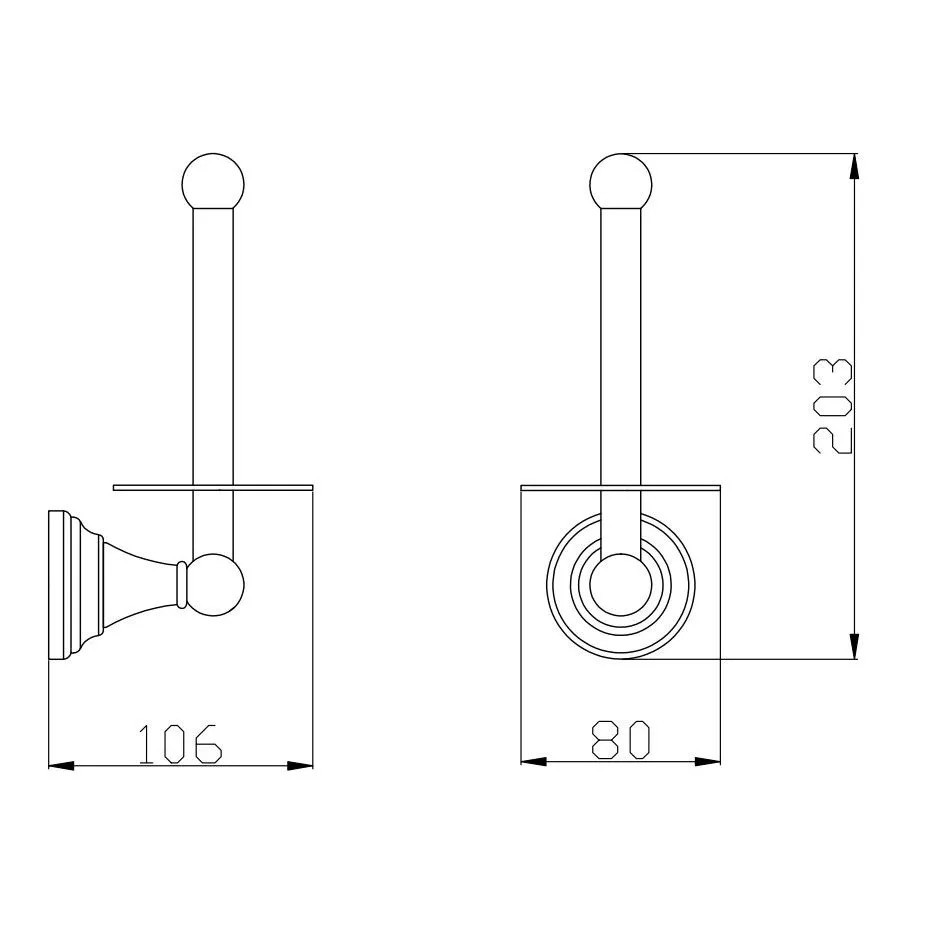 Держатель для туалетной бумаги Rav Slezak MORAVA MKA0402, хром