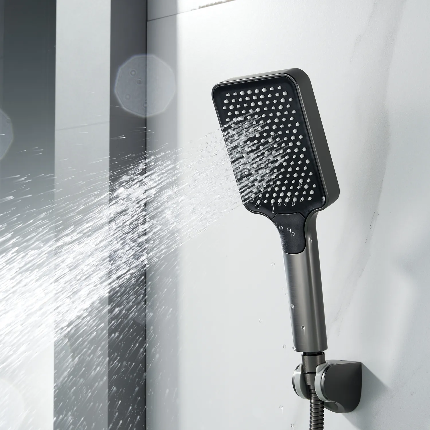 Смеситель для ванны Shevanik S9952T, оружейная сталь