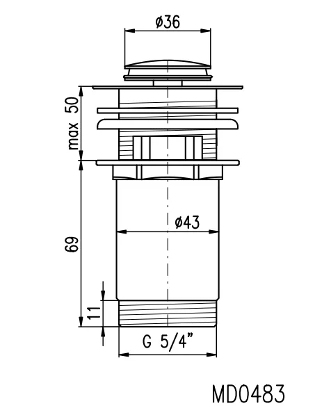Донный клапан Rav Slezak MD0483