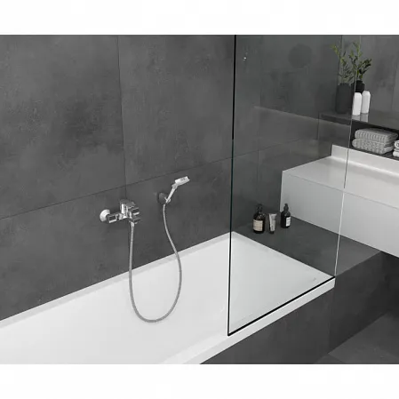 Смеситель для ванны однорычажный Hansgrohe Vernis Shape ВМ 71450000 хром