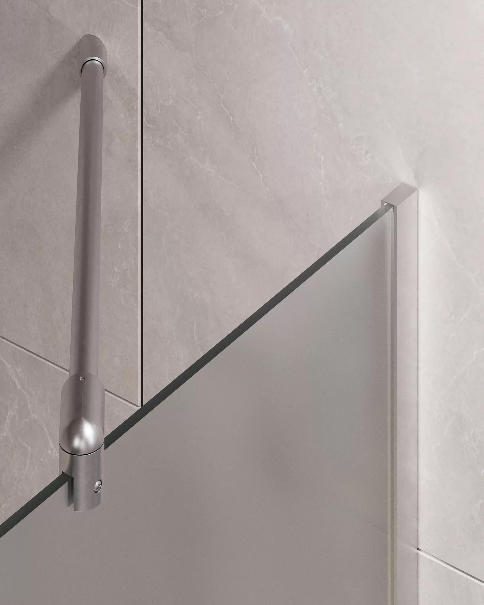 Шторка для ванны Timo TC-80/00F-8 в узком профиле 1400*800, стекло матовое 8 мм (T20)