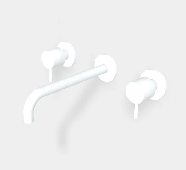 Смеситель для раковины Fima Carlo Frattini Spillo Up, белый матовый (F3161L/5BS)