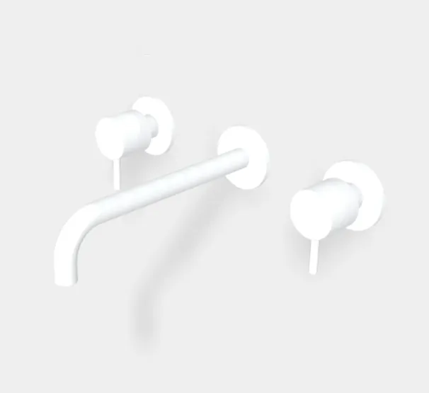 Смеситель для раковины Fima Carlo Frattini Spillo Up, белый матовый (F3161L/5BS)