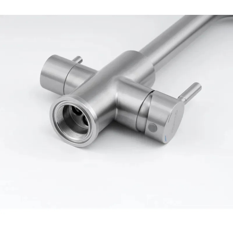 Смеситель для кухни с подключением фильтра Knotlor SS-08, сатин