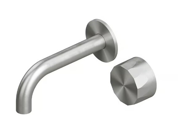 Смеситель для раковины Quadro design HB, сталь брашированная (15 10.00 AS)