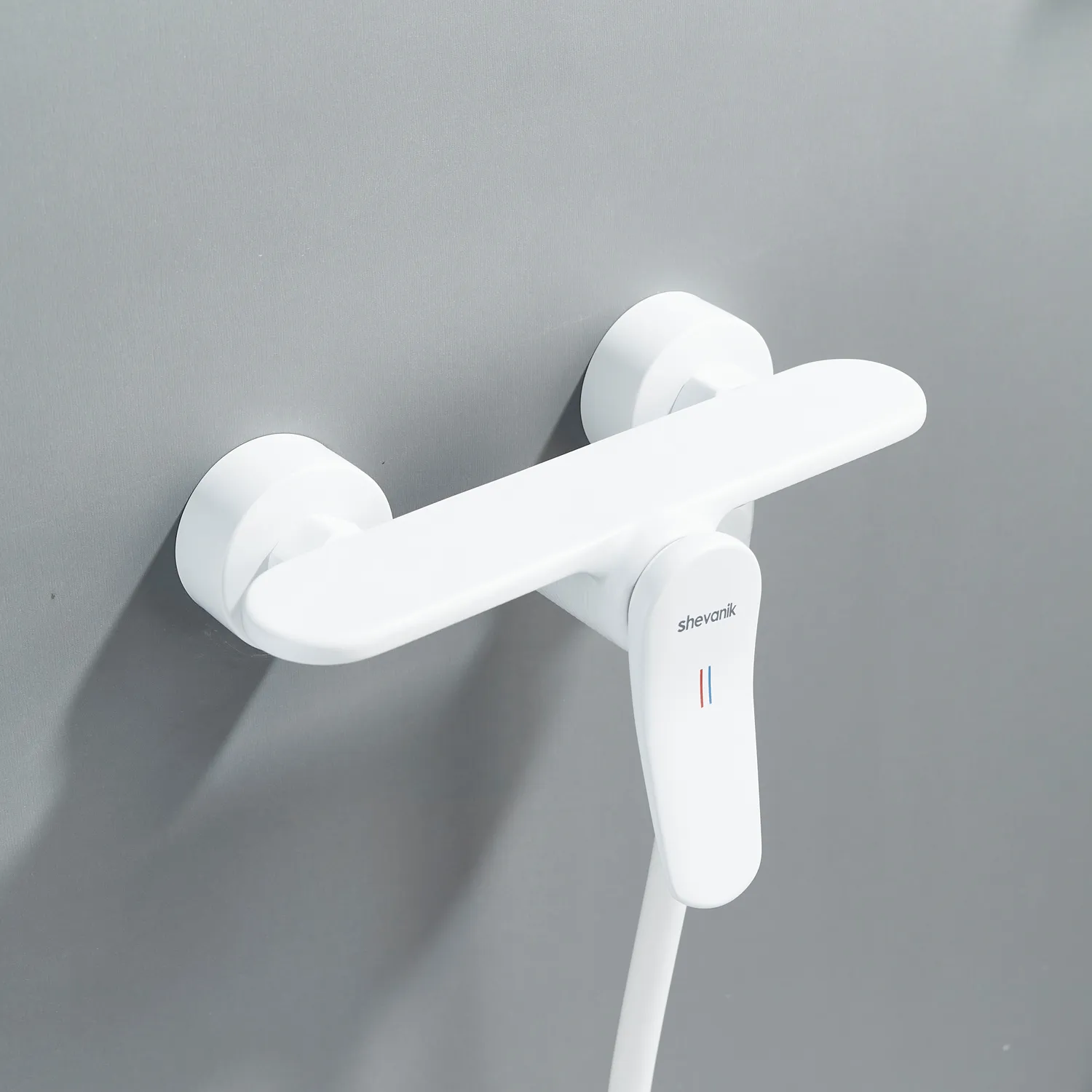 Смеситель для душа Shevanik S4716C, белый