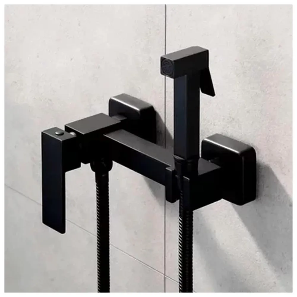 Гигиенический душ со смесителем Grocenberg GB101NBL, черный