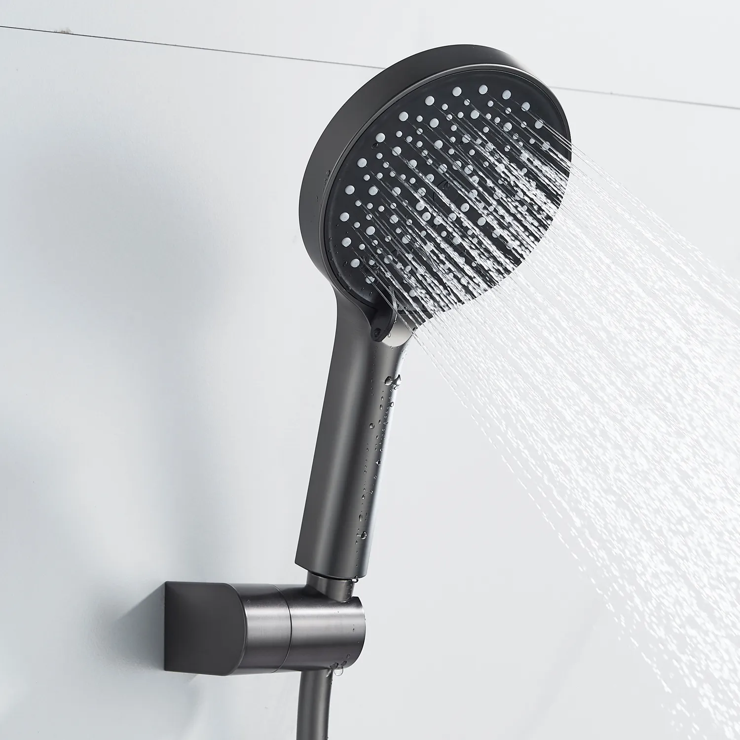 Смеситель для душа Shevanik S4716T, оружейная сталь