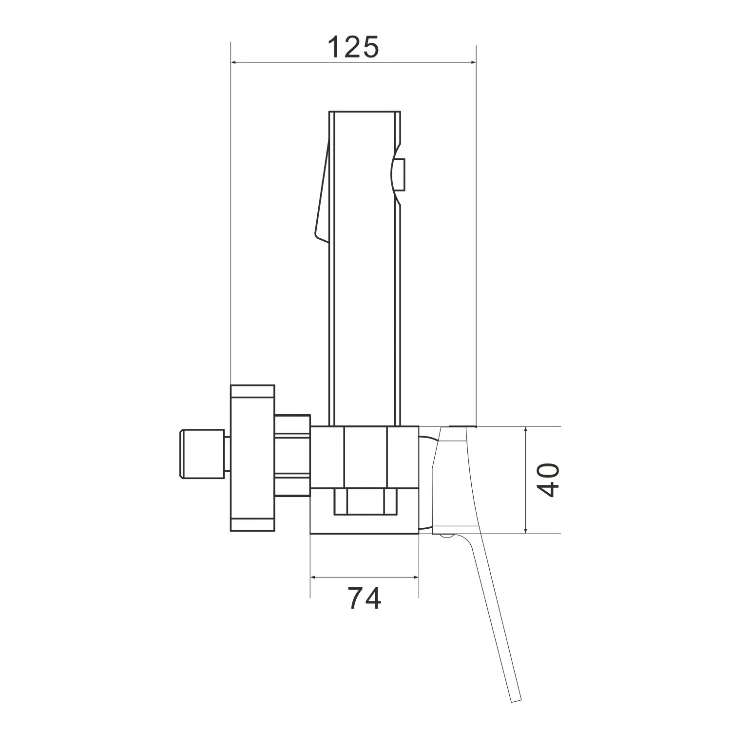 Гигиенический душ со смесителем Shevanik S4105-1, хром