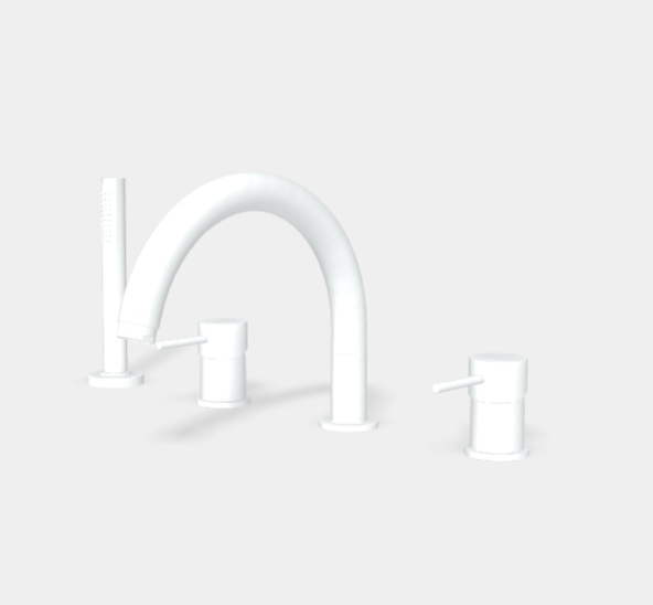 Смеситель для ванны Fima Carlo Frattini Spillo Up, белый матовый (F3044NBS)