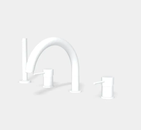 Смеситель для ванны Fima Carlo Frattini Spillo Up, белый матовый (F3044NBS)