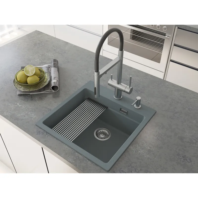 Кухонная мойка Grandex Aqua Comfort 500402, серый