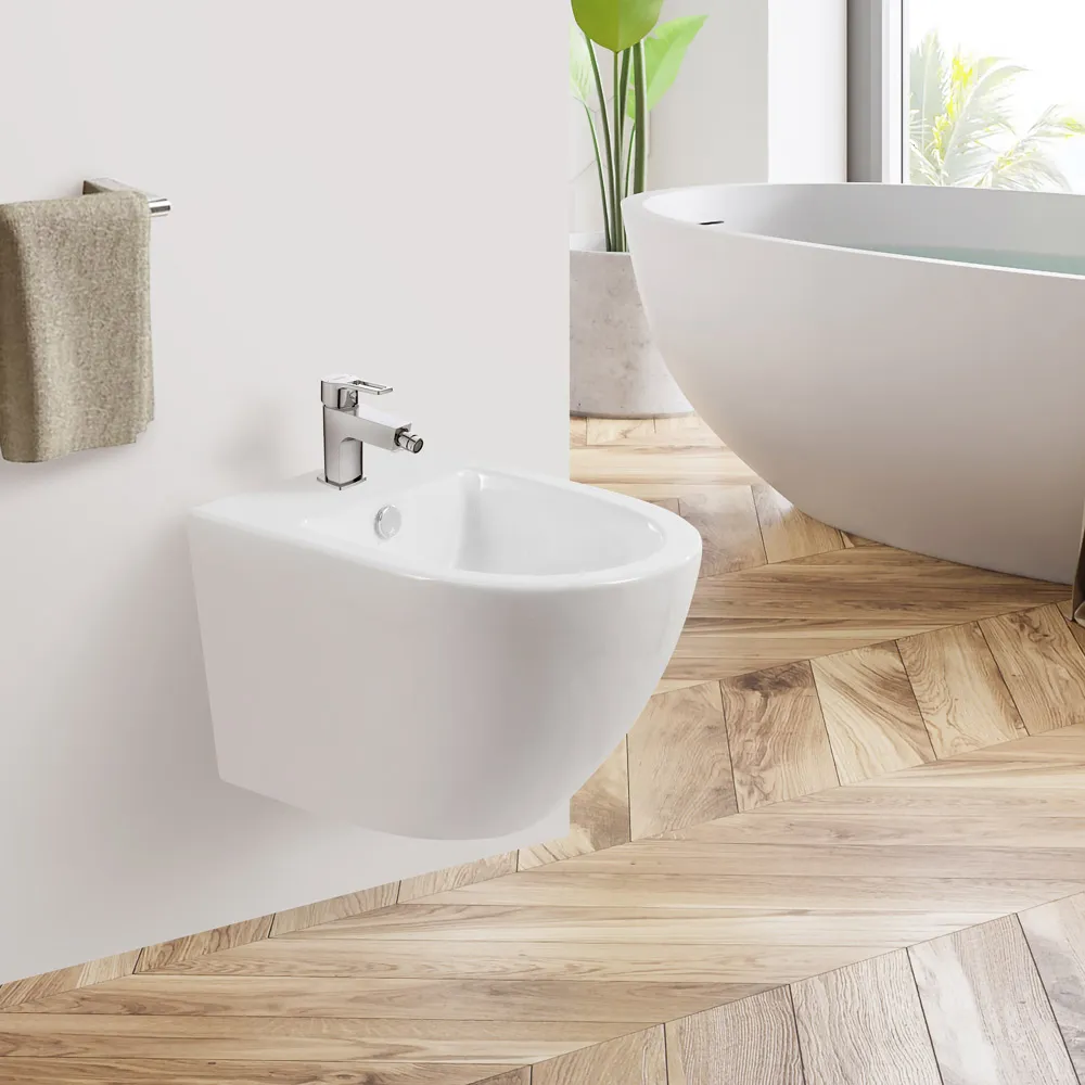 Биде подвесное BelBagno Sfera-R, белый (BB046BH)