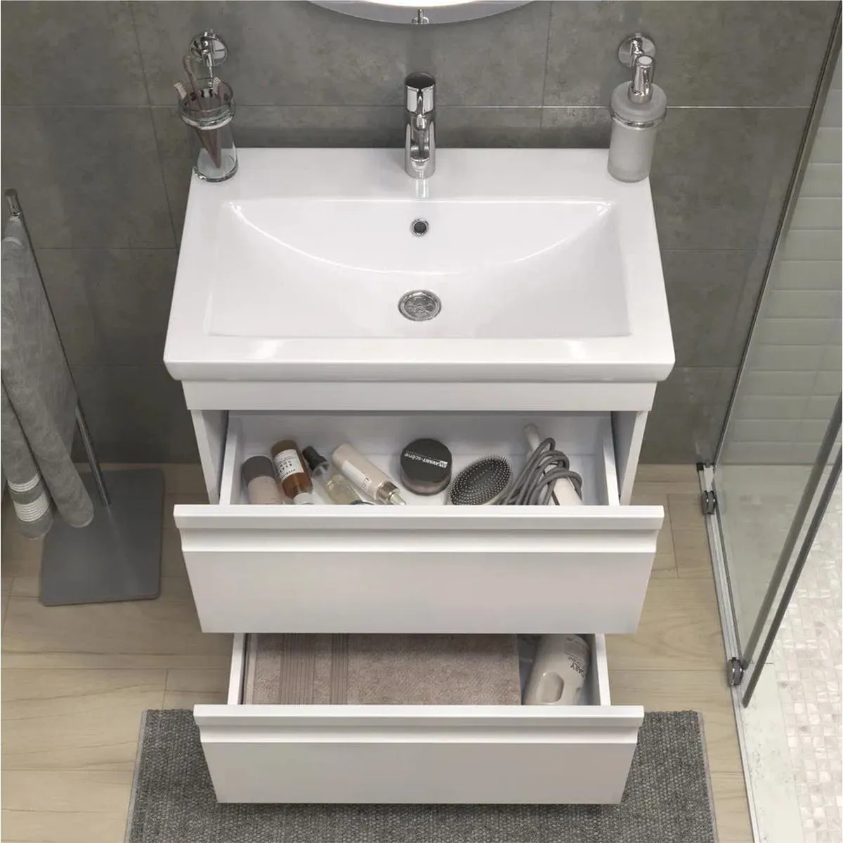 Тумба с раковиной напольная VIGO Holly 040, 70 см