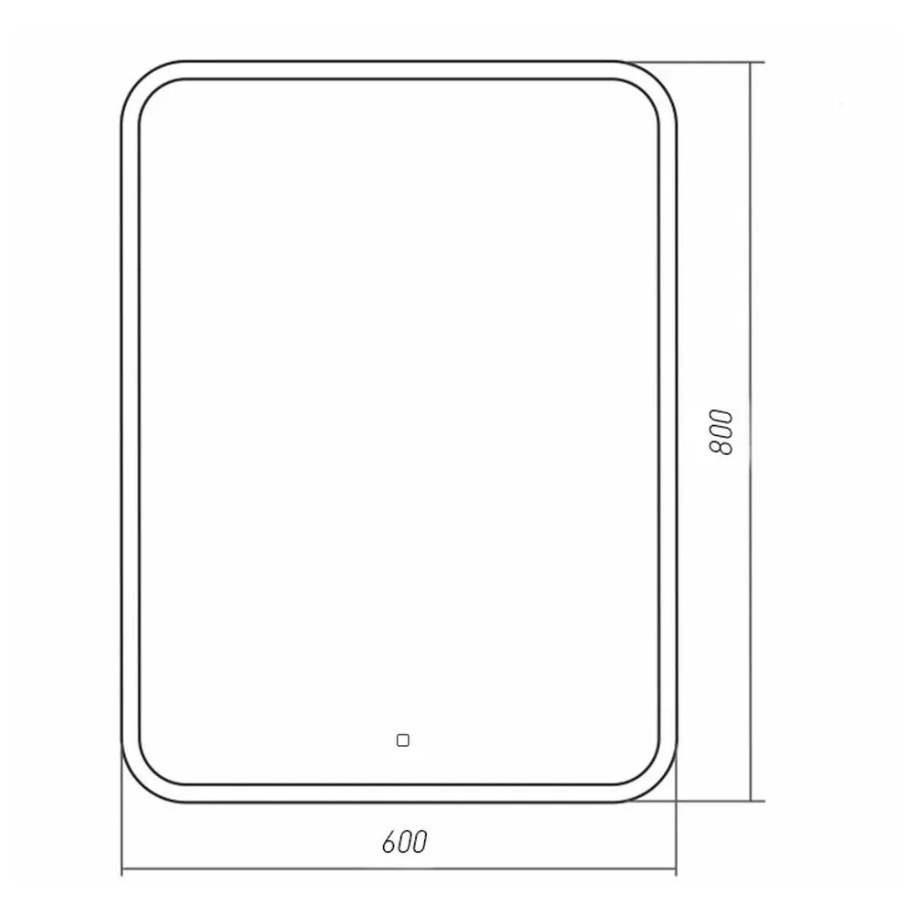 Зеркало Silver Mirrors Стив 600х800 (сенсорный выключатель)