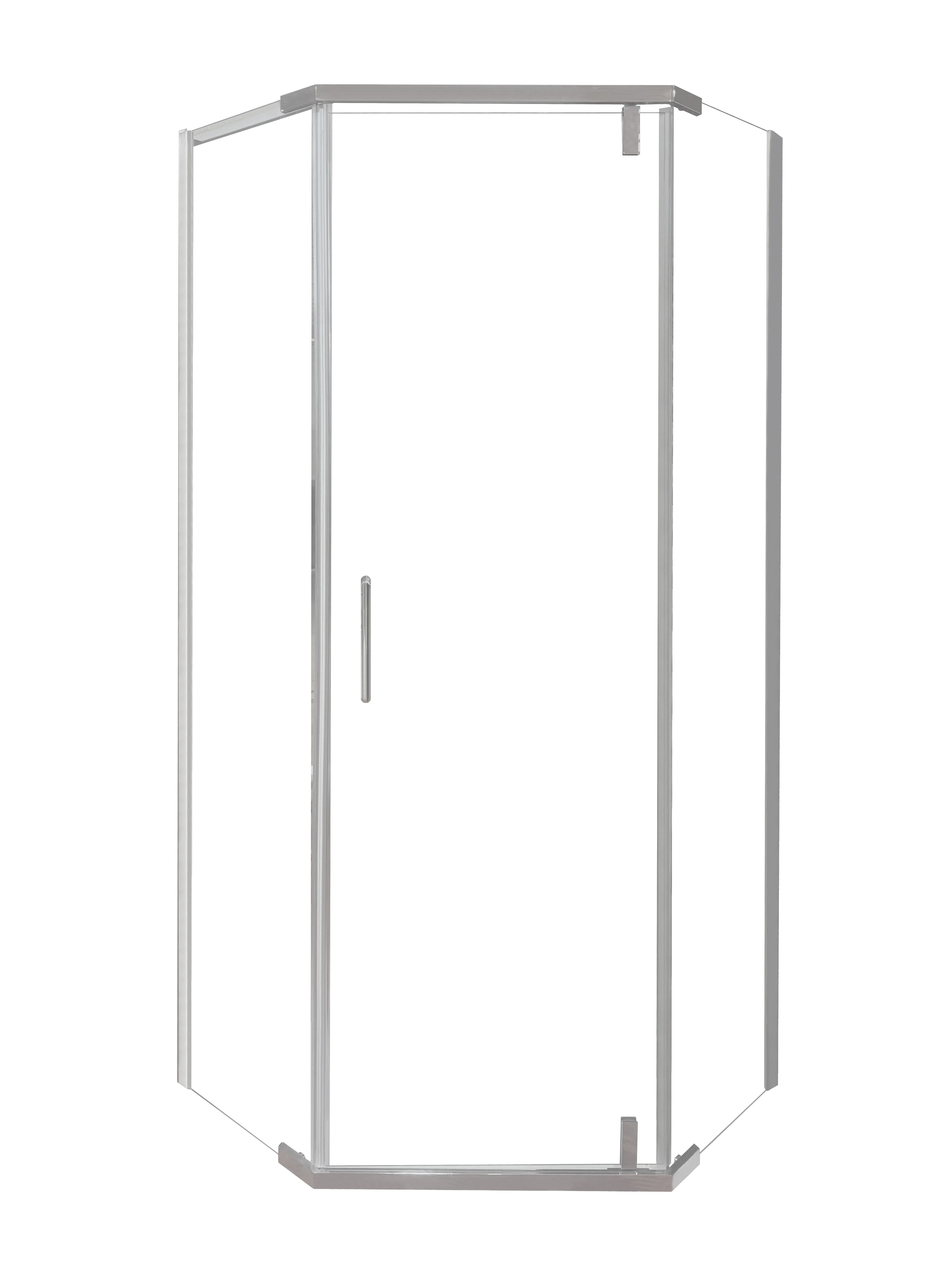 Душевой уголок OLIVE'S VIAR, прозр. стекла, 5-тиугольный, 900*900*1950 мм, хром (VR-90C5-SW-C)