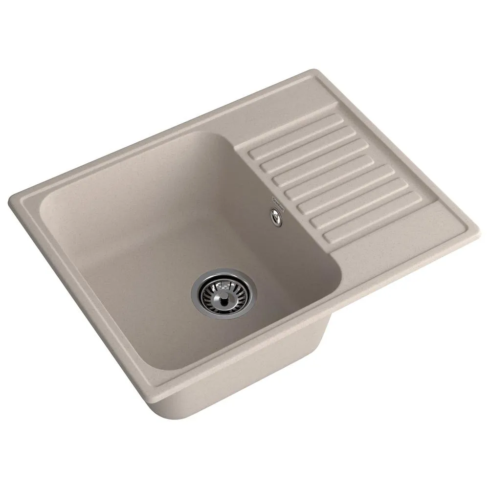Кухонная мойка GranFest QUARZ 13, песочный