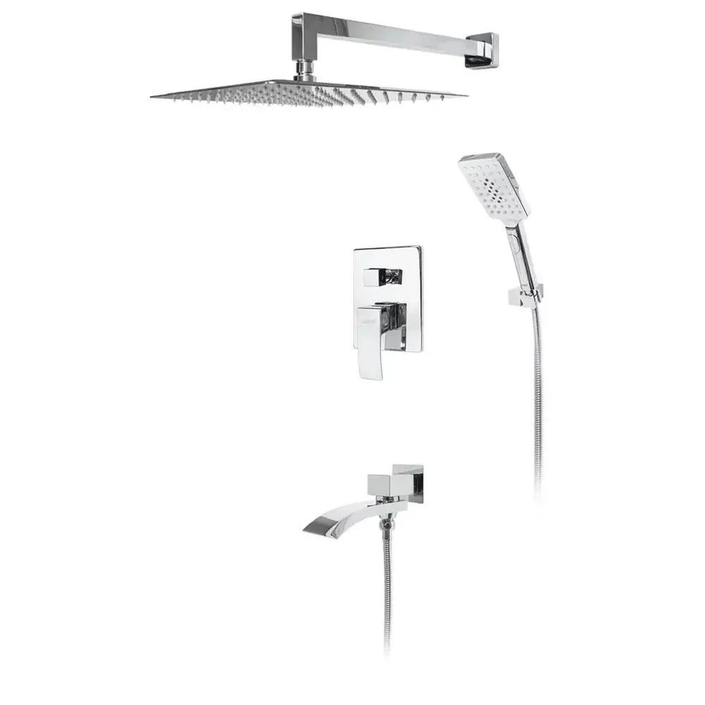 Душевая система встраиваемая Hansberge H6077C, хром