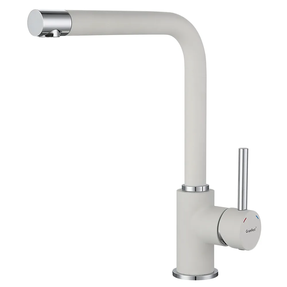 Смеситель для кухни GranFest 3651, иней