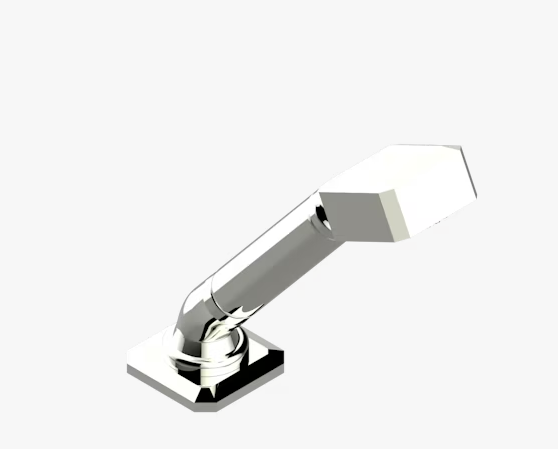 Ручной душ THG Metropolis Clear crystal with lever 50, никель (A2B B01 60A)