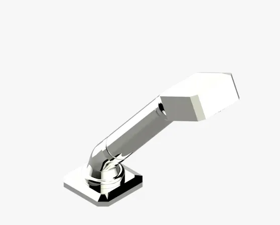 Ручной душ THG Metropolis Clear crystal with lever 50, никель (A2B B01 60A)