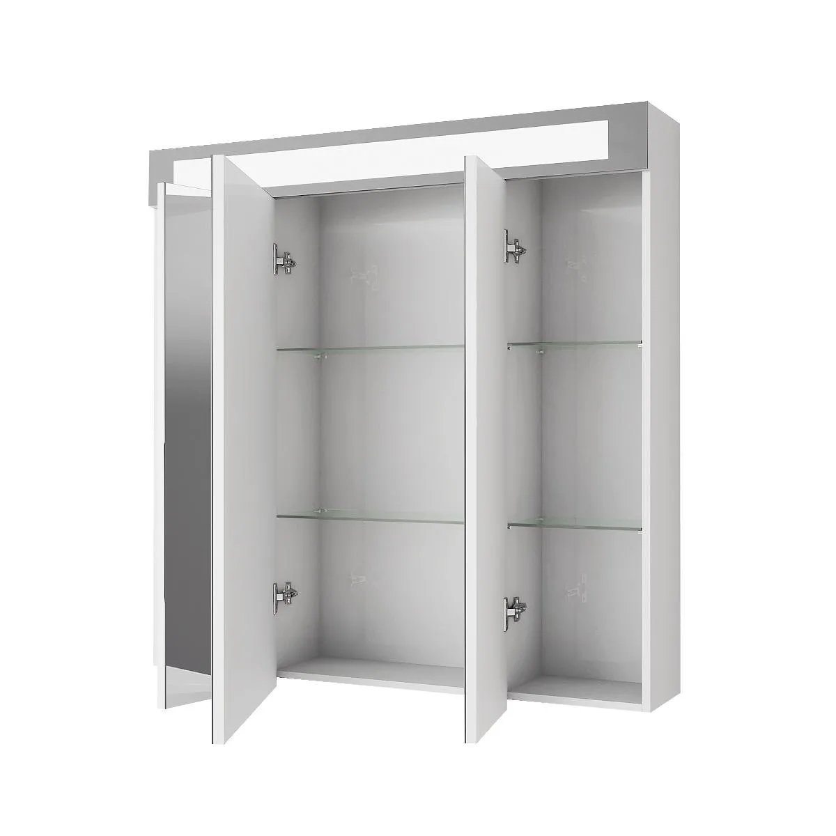 Зеркальный шкаф Dreja Uni 80 см, белый