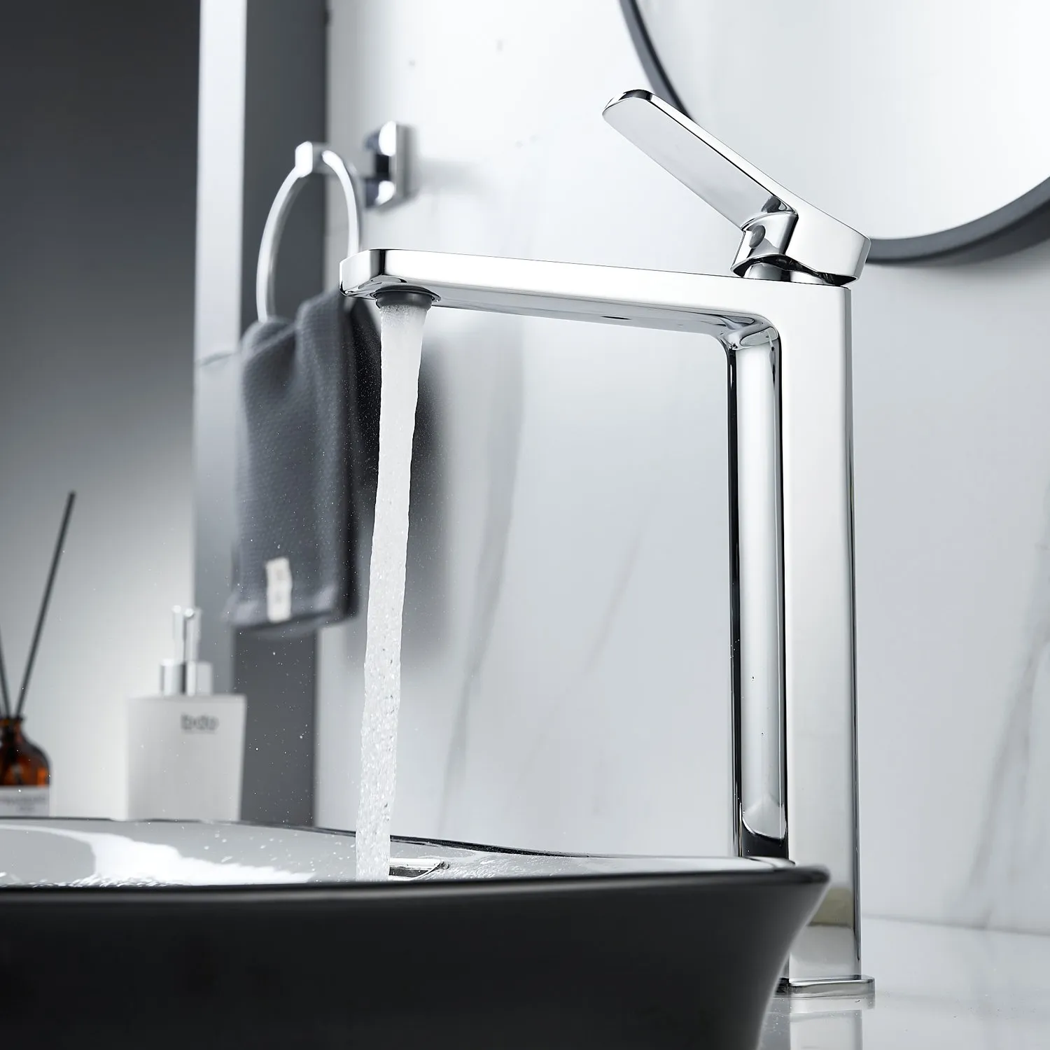 Смеситель для раковины высокий  Raffine F1199, хром