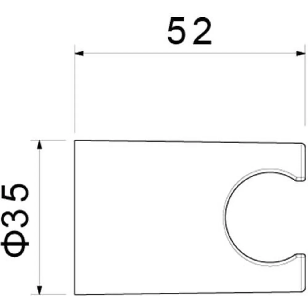 AQ2404BGM держатель ручного душа, шлиф. черный хром