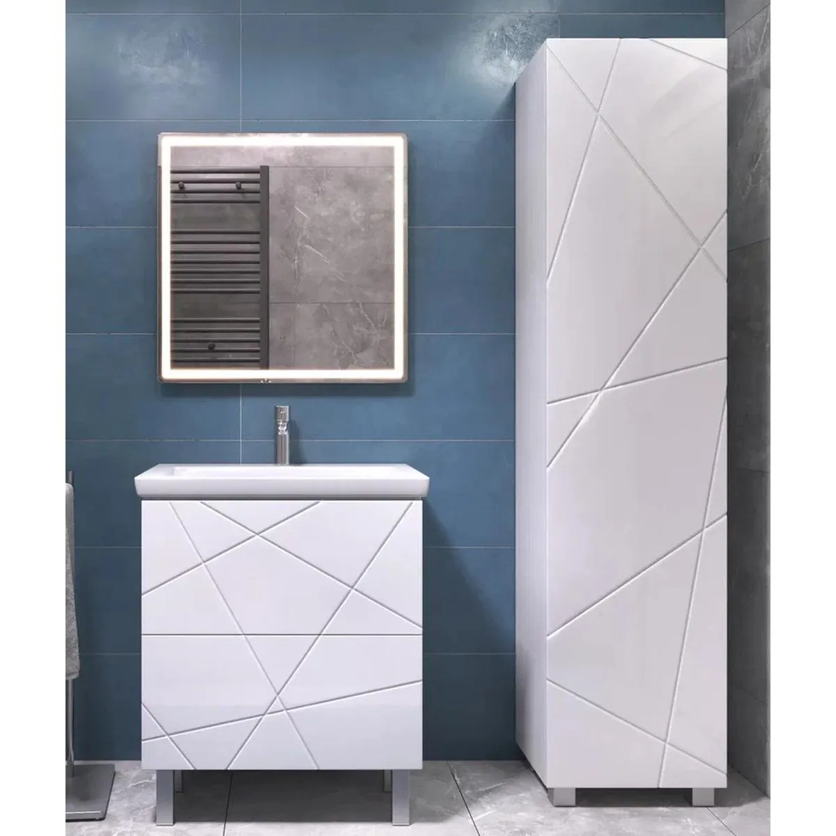 Тумба с раковиной напольная VIGO Geometry 016, 70 см