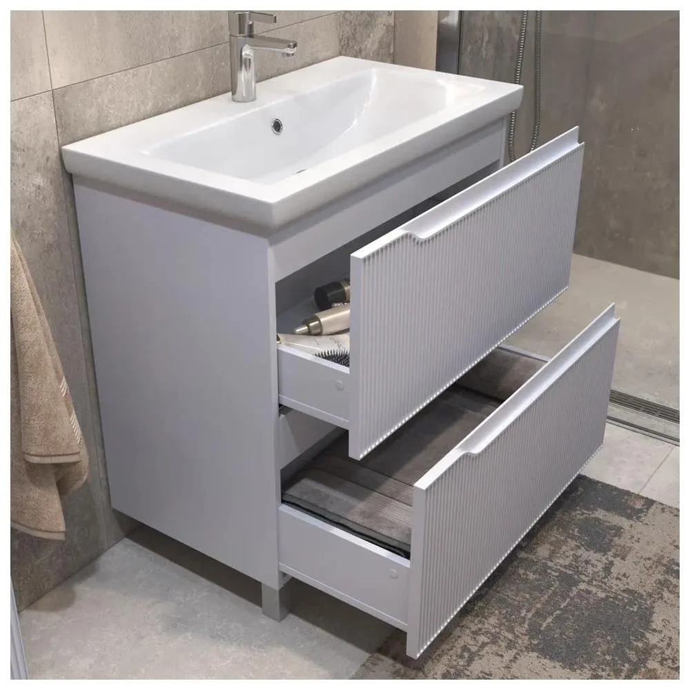 Тумба с раковиной напольная VIGO Neo 329-com, 80 см