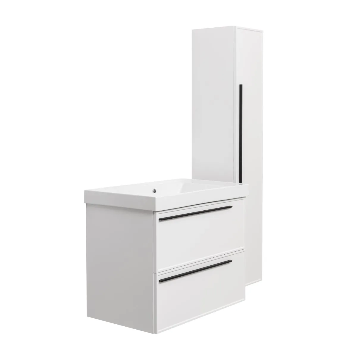 Тумба под раковину подвесная La Fenice Elba TWIN FNC-01-ELB-B-80-2, белая