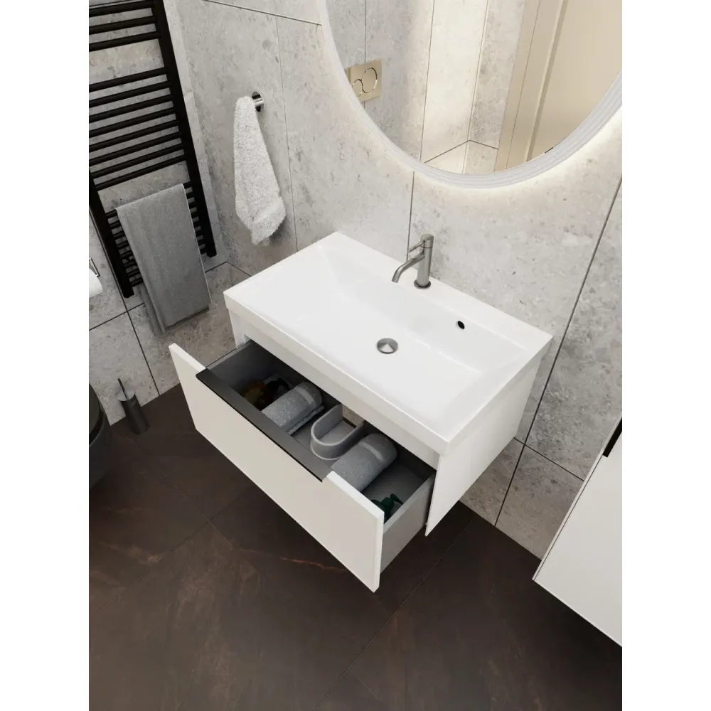 Зеркало с подсветкой La Fenice Terra Bianca 65, белое