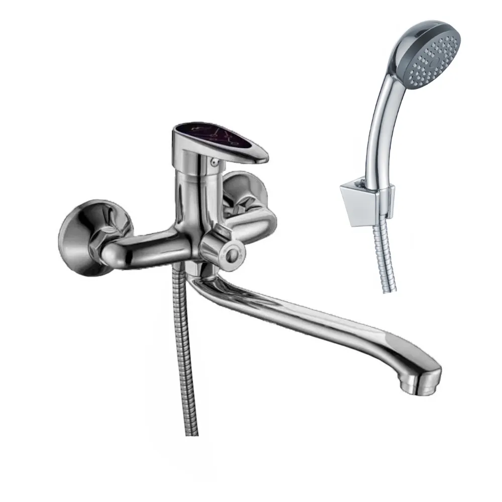 Смеситель для ванны FASHUN A2250BLACK, хром/черный