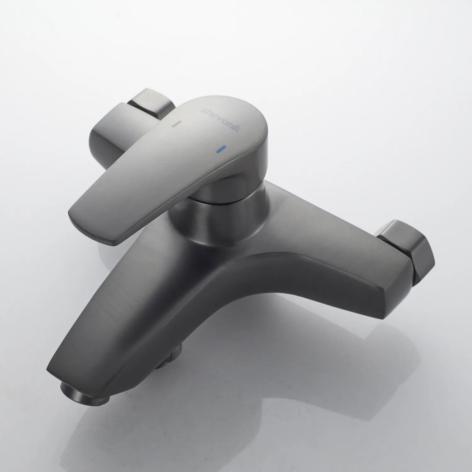 Смеситель для ванны Shevanik S5002T, оружейная сталь