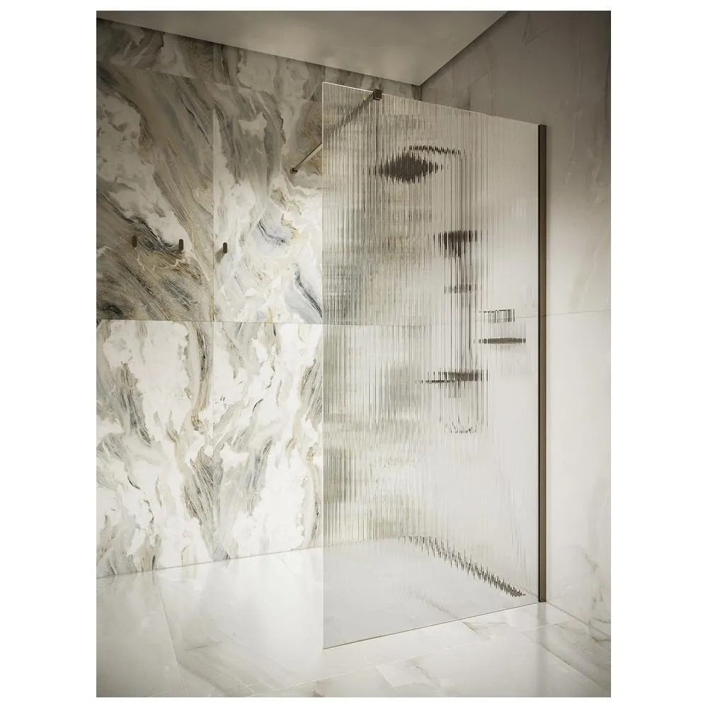 Душевая перегородка Knotlor WI100CG1GM 100х200, оружейная сталь