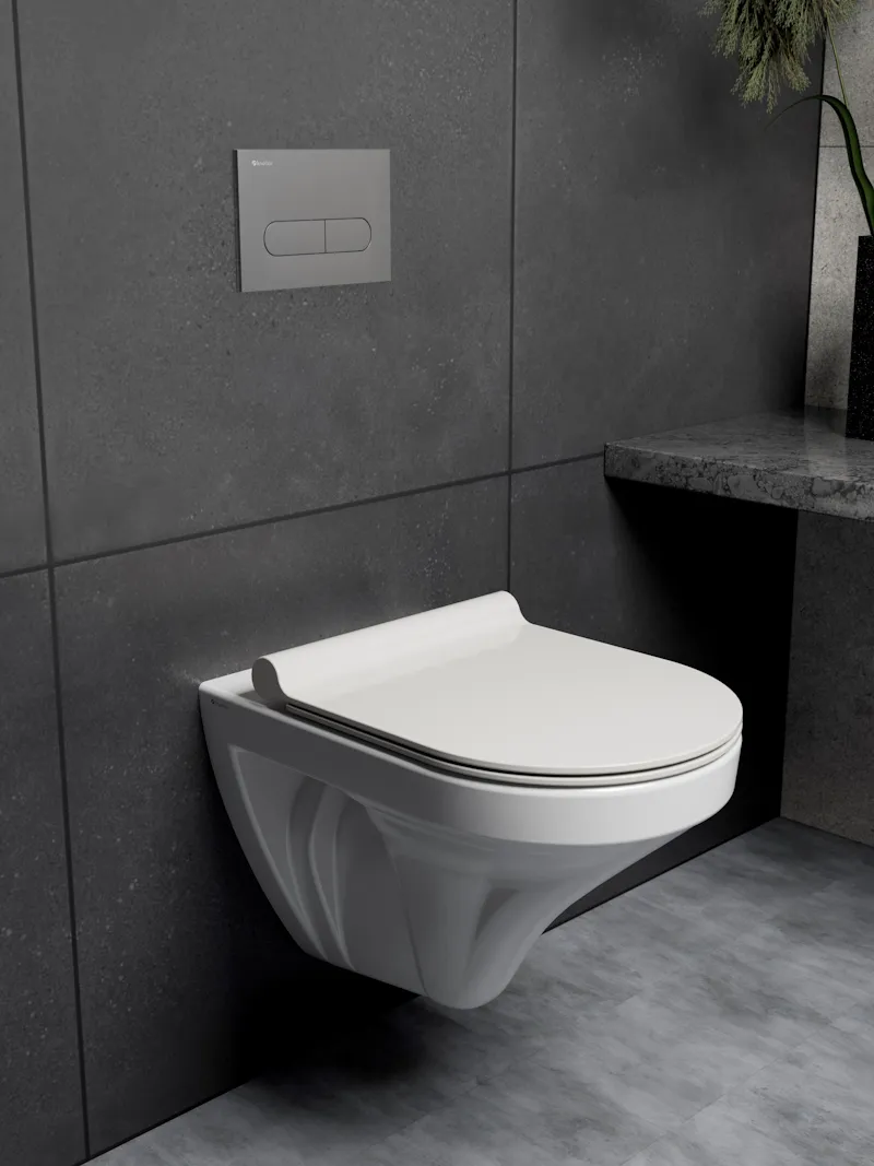 Клавиша смыва Knotlor BIS101GM, вороненая сталь