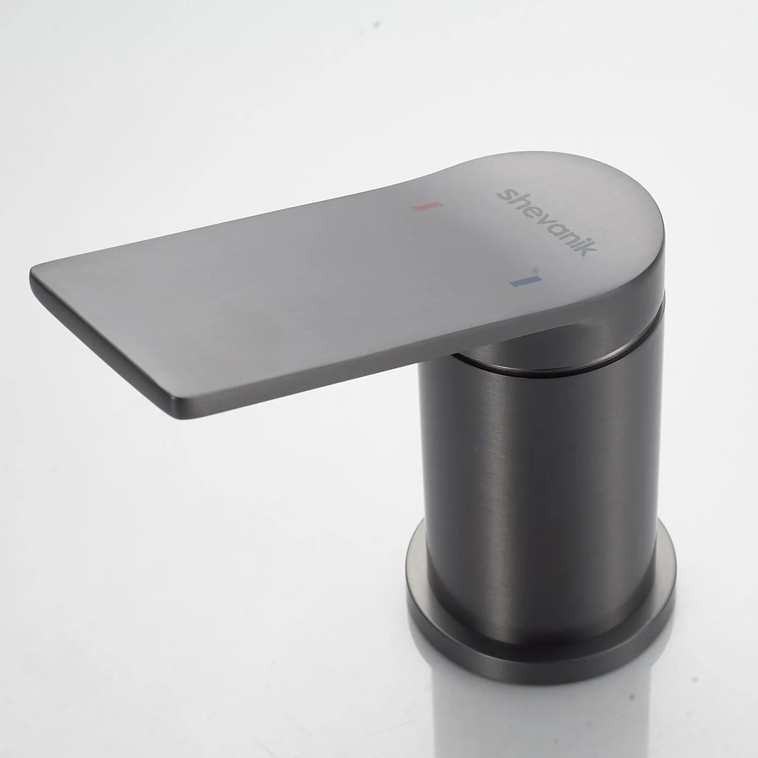 Смеситель на борт ванны Shevanik S4112T, оружейная сталь