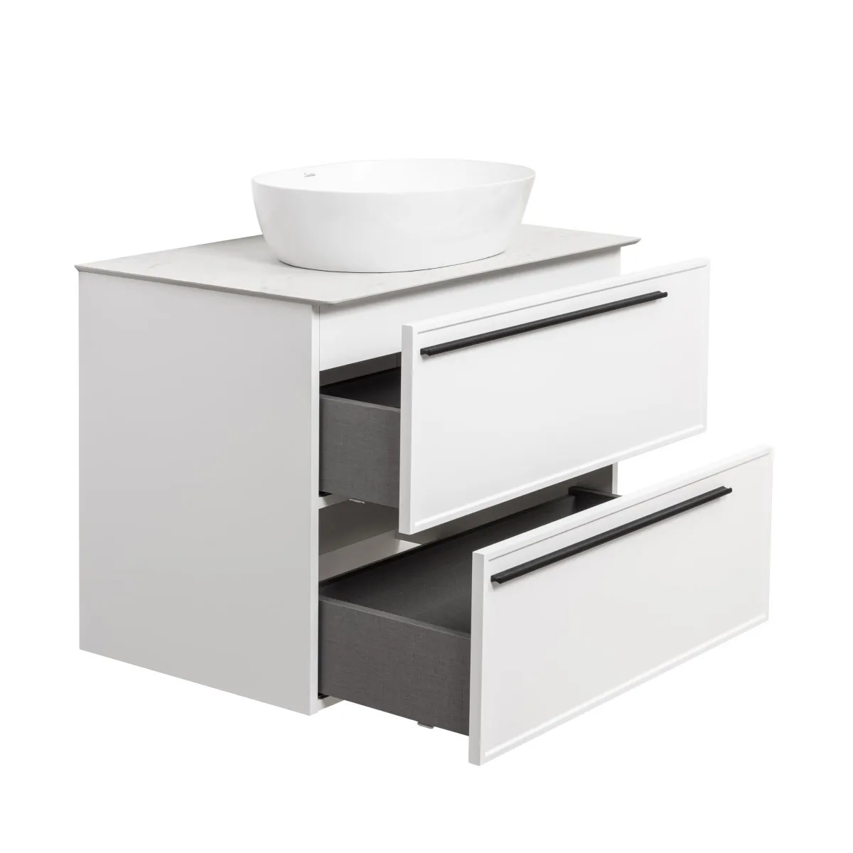 Тумба под раковину подвесная La Fenice Elba TWIN FNC-01-ELB-B-90-2, белая