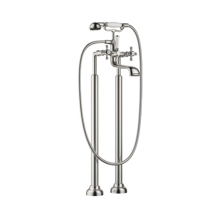 Смеситель для ванны и душа Dornbracht Madison, платина сатинированная (Satin Platinum) (25.943.360.06)