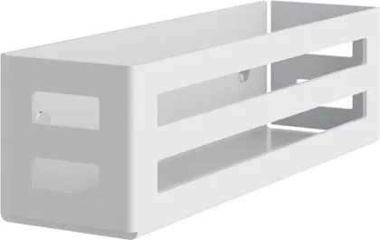 24954510000 UNIVERSALARTIKEL Корзинка для мыла, настенный монтаж, съёмная, со скрытым креплением, со сливными прорезями, белый (RAL 9010)