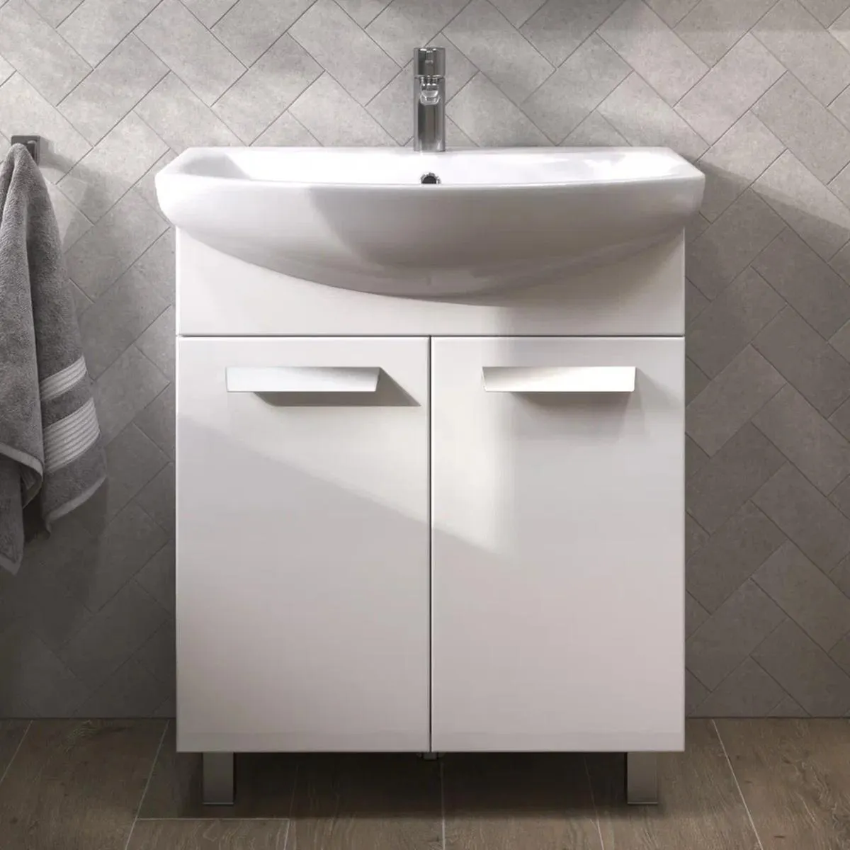 Тумба с раковиной напольная VIGO Hoska 232, 70 см