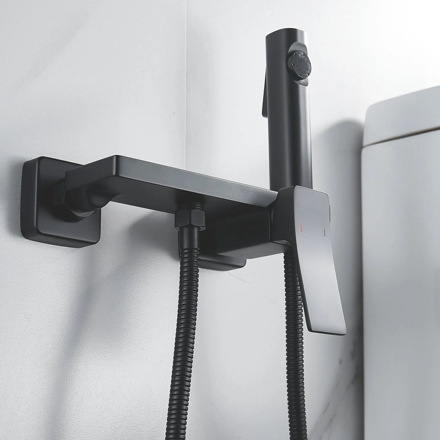 Гигиенический душ со смесителем Shevanik S6105H-1, черный